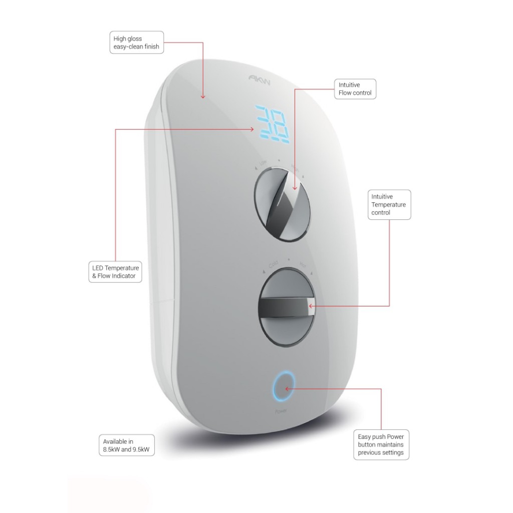 AKW iTherm Electric Shower Baker and Soars
