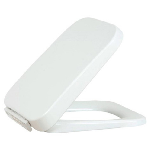 Creavit Straight Soft Closing White Toilet Seat with Cover