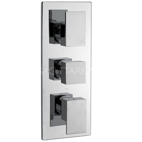 Sagittarius Blade Concealed Thermostatic Shower Valve with 3 Way Diverter BL-578-C