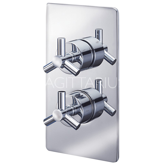 Sagittarius Zone Concealed Thermostatic Shower Valve With 2 Way Diverter ZO-177-C