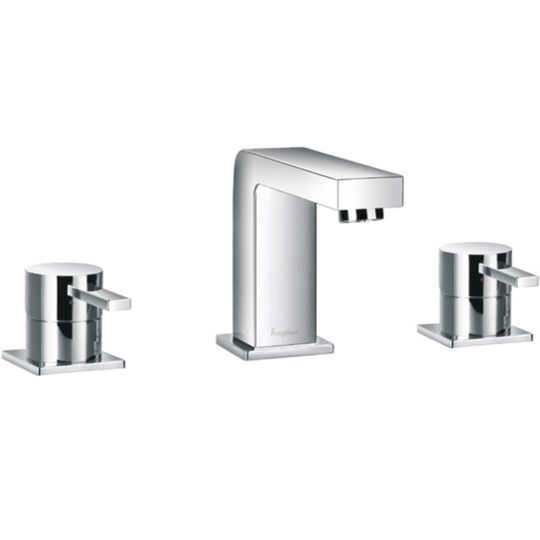 Flova STR8 3 Hole Bath Shower Mixer With Shower Set ST3HSLBSM