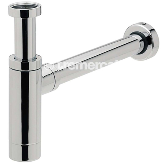 Tre Mercati Minimal Round Brass Bottle Trap Chrome 743