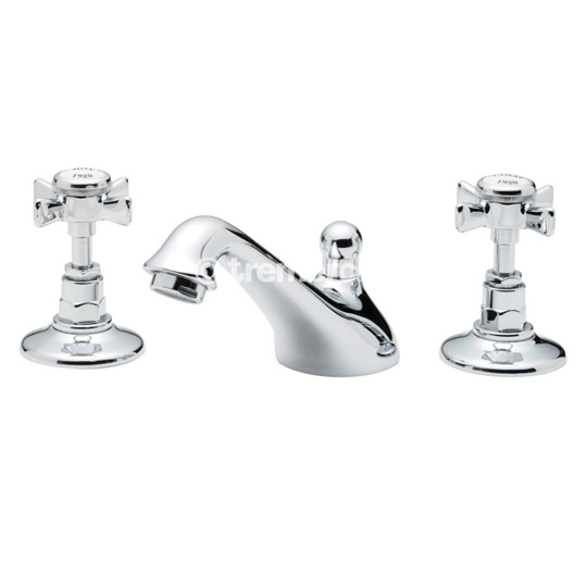 Tre Mercati Imperial 3 Hole Basin Mixer With Pop Up Waste 1079B