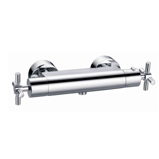 Siadaw Mini Cross Thermostatic Bar Shower Valve 100523 Baker and Soars