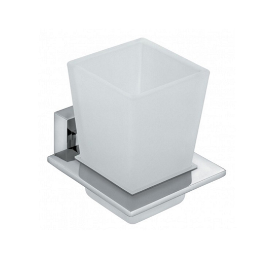 Vado Square Tumbler and Holder Wall Mounted SQU-183-CP