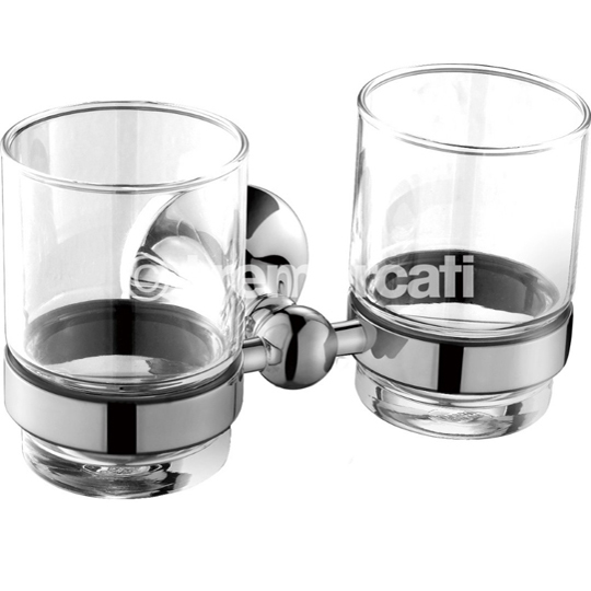 Tre Mercati Imperial Wall Mounted Double Glass Holder 3702