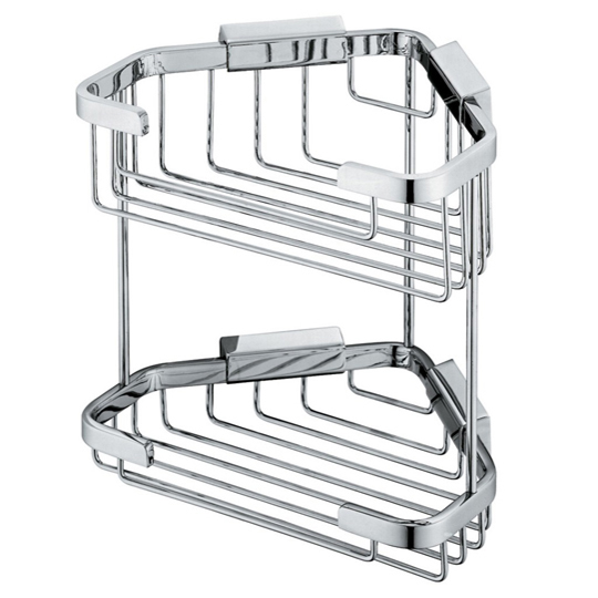 Vado Large Double Triangular Corner Basket BAS-2013-C/P