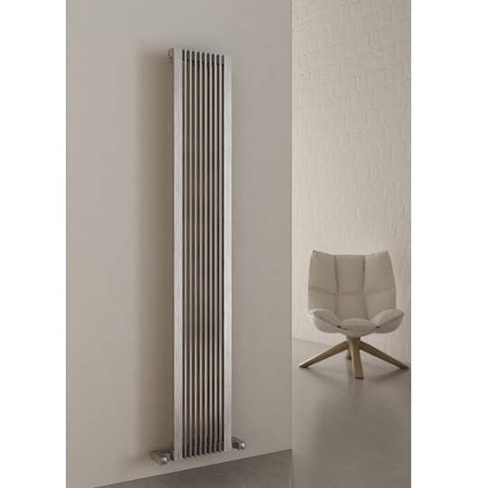 Carisa Stripe Vertical Stainless Steel Radiator