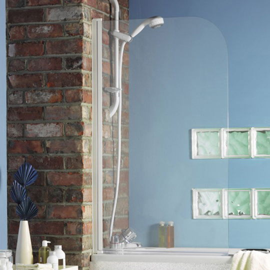 X Roman Showers Collage Curved Bath Screen