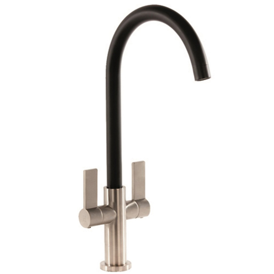 Mayfair Cadiz Brushed-Black Kitchen Sink Mixer KIT021