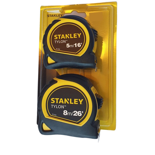 Stanley Tylon Tape Measure Twin Pack 5m/16' / 8m/26' STHT9-98985