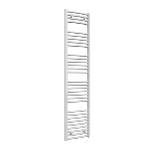 Reina Diva White Curved Towel Rail 400mm x 1800mm AG40180WC