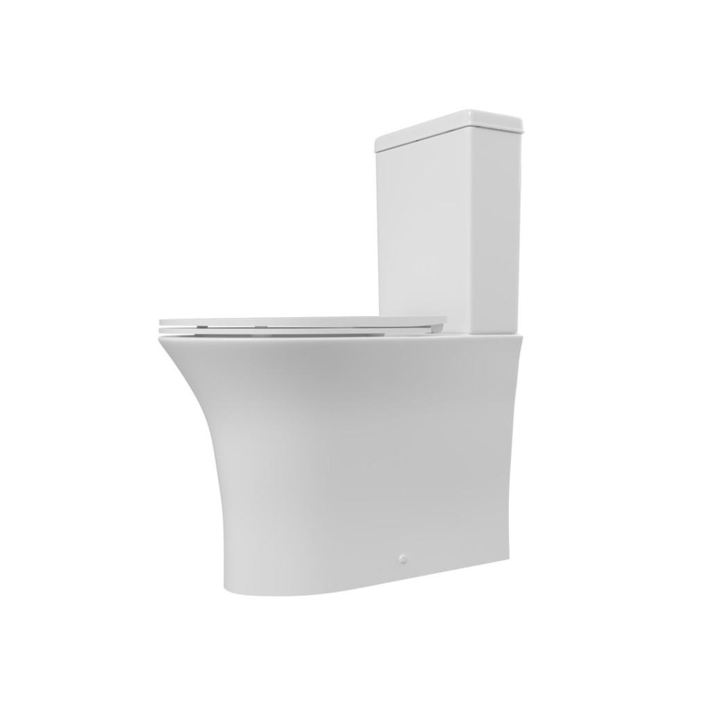 Back to Wall Rimless Close Coupled WC with Soft Closing Seat