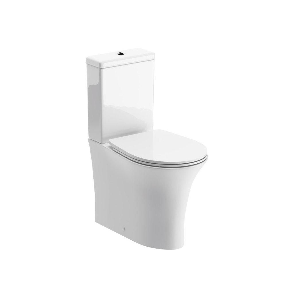 Back to Wall Rimless Close Coupled WC with Soft Closing Seat