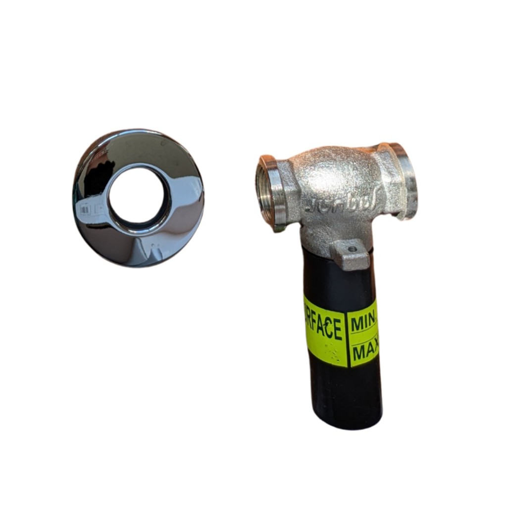 Jaquar Solo 15mm In Wall Stop Valve with Adjustable Wall Flange SOL-CHR-6089