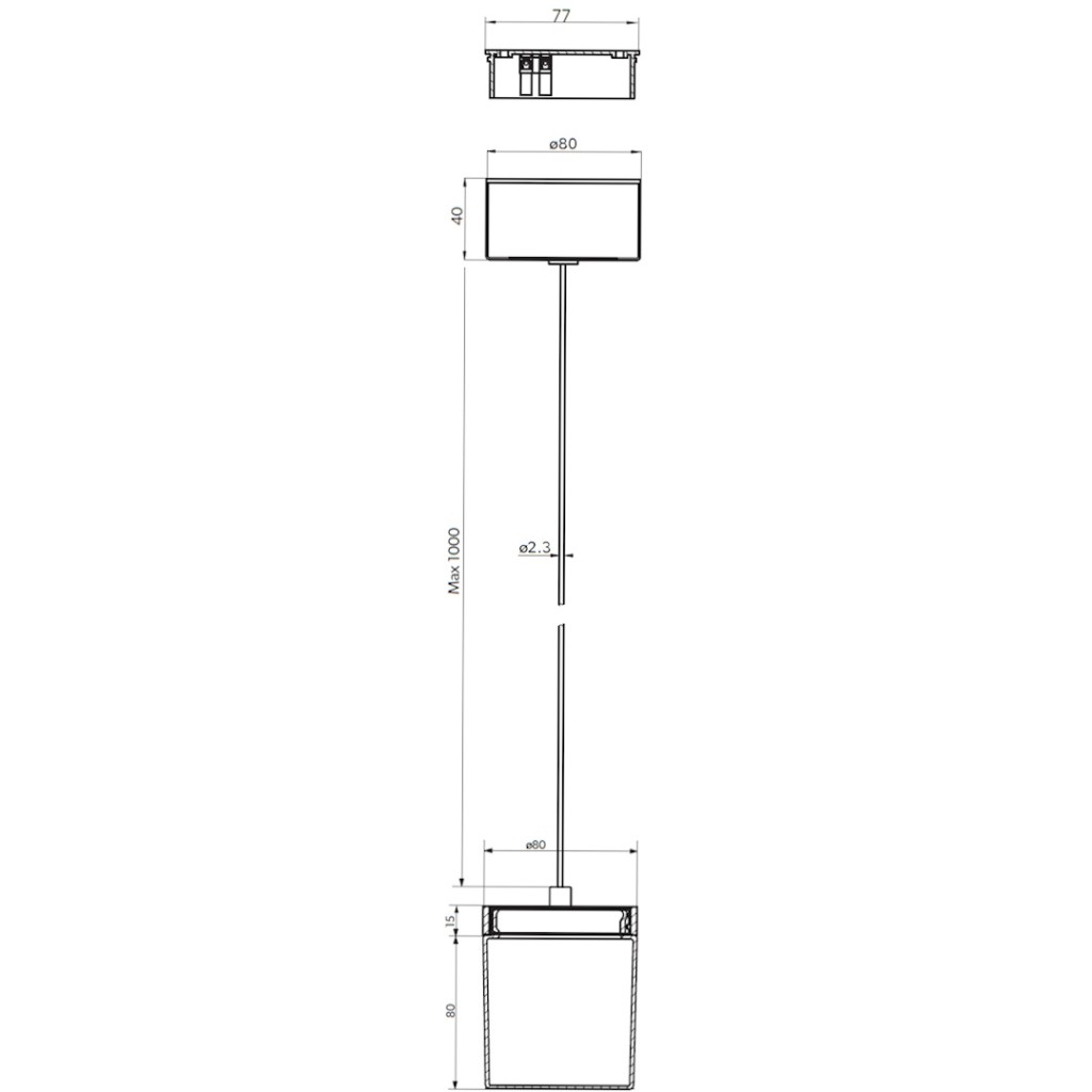 HiB Peak LED Pendant Ceiling Light 0750