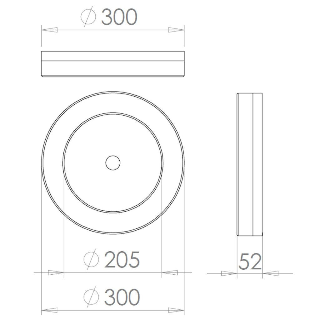 HiB Polar LED Ceiling Light Art No. 0720
