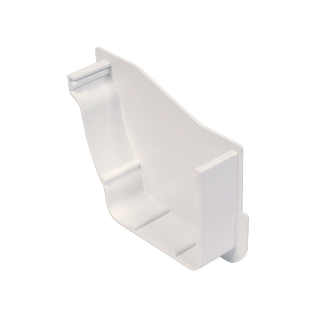 Osma PVC-U StormLine Gutter Left Hand Stopend - Internal 8T840