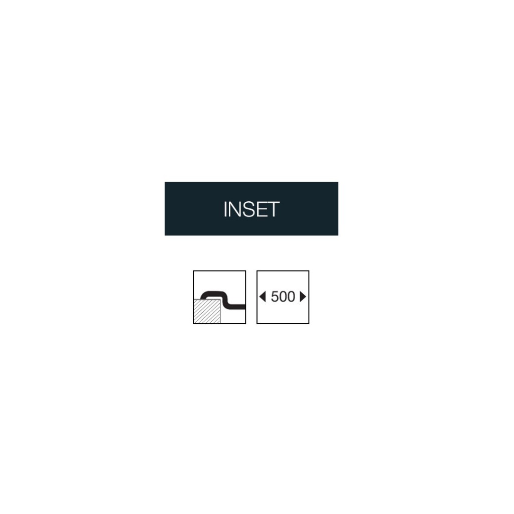 Ukinox Lines Series Inset Stainless Steel Kitchen Sink LN 1000 500