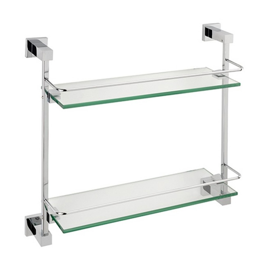 Sagittarius Siena Double Glass Shelf Chrome SIA-728-C