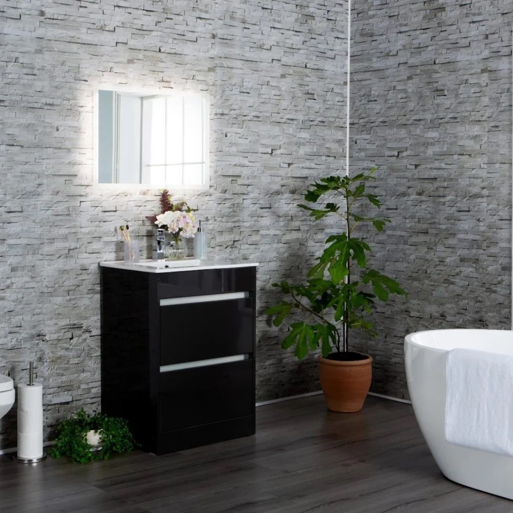 Boniplas Modern Natural Stone Wall Panel - Light Grey Matt N5