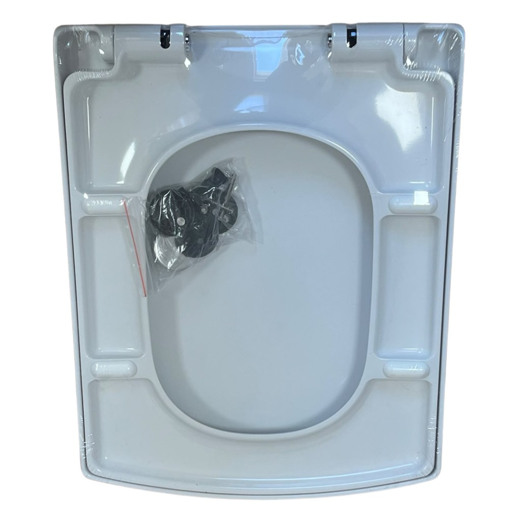 Venice Square Soft Close Toilet Seat White PVENW1015