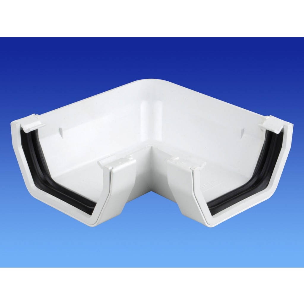 Osma PVC-U SquareLine 100mm Gutter Angle - 90 Degree 4T803