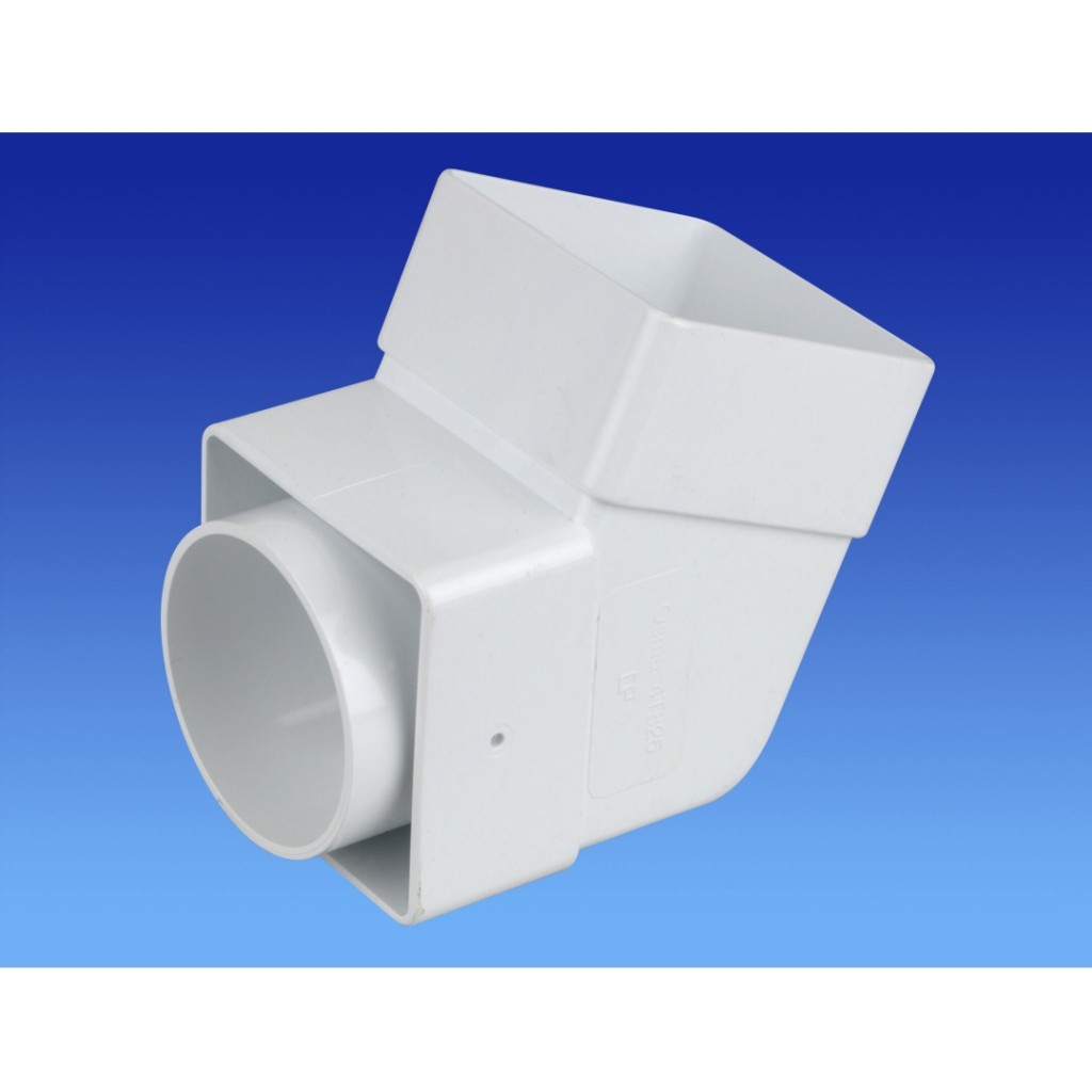Osma PVC-U SquareLine 61mm Offset Bend - socket 4T825
