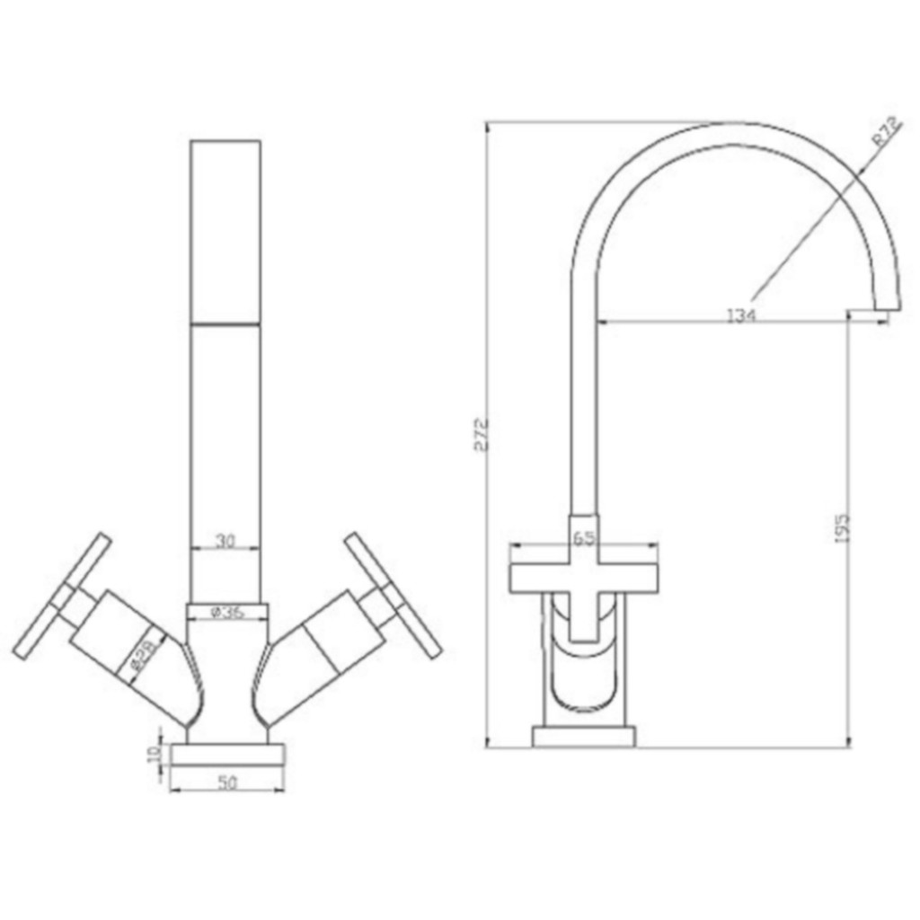 Mayfair Surf Mono Basin Mixer Tap RDX009