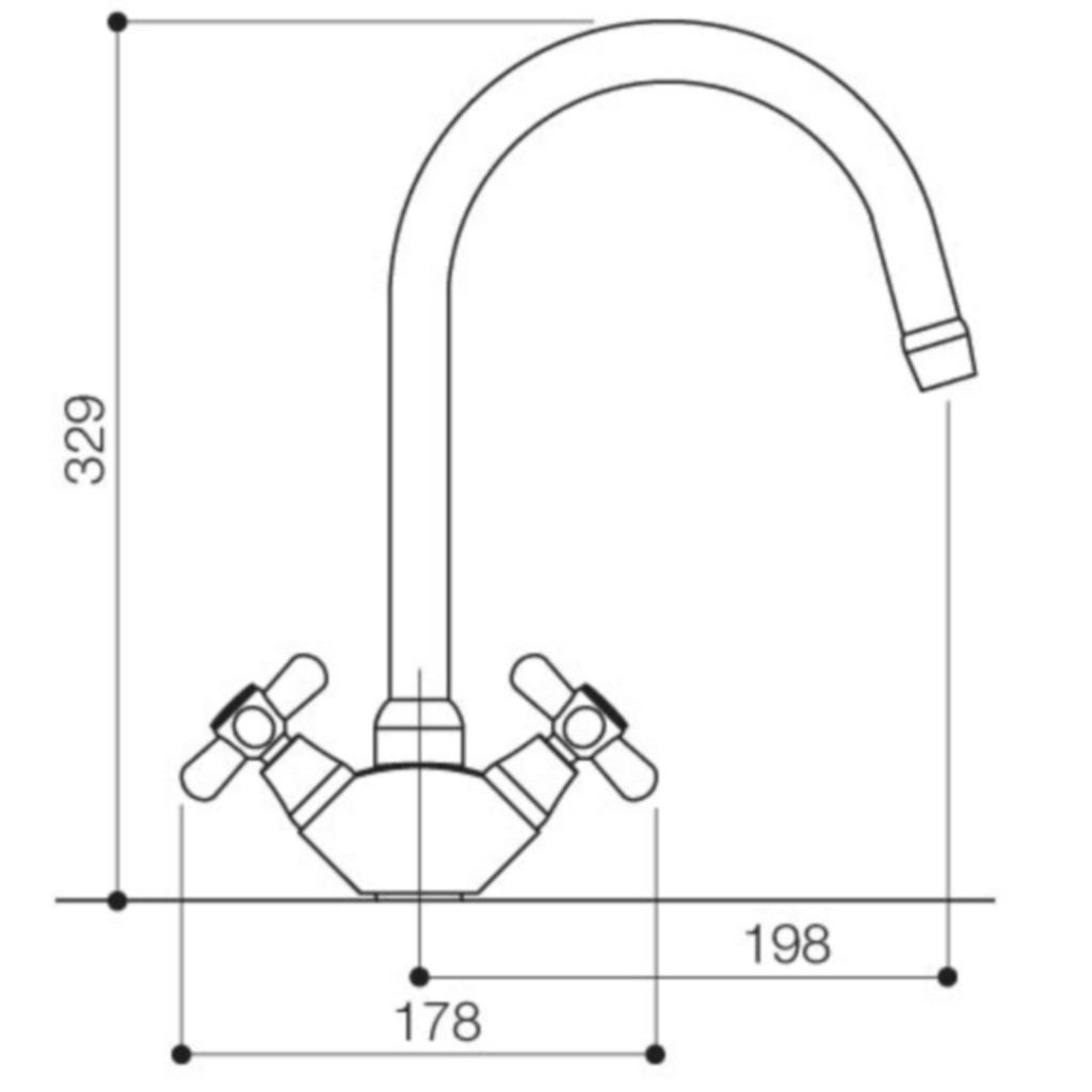 Mayfair Nostalgia Kitchen Sink Mixer Tap KIT005