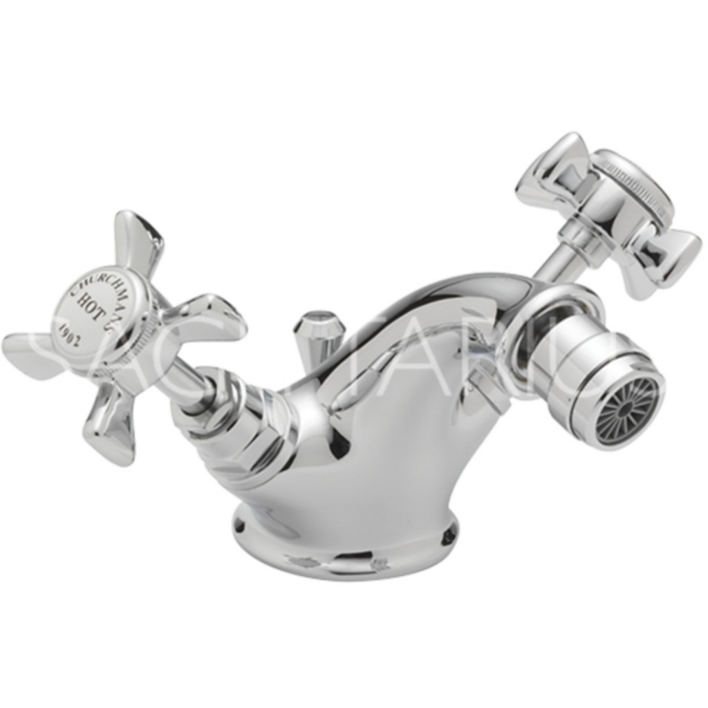 Sagittarius Churchman Traditional Monobloc Bidet Mixer with Pop Up Waste CH-108-C CH-108-G