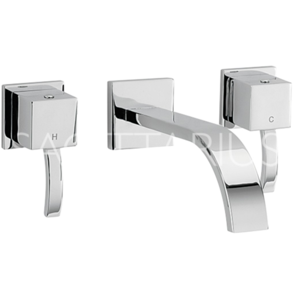 X Sagittarius Arke Wall Mounted Three Hole Basin Filler 160mm AR-207-C