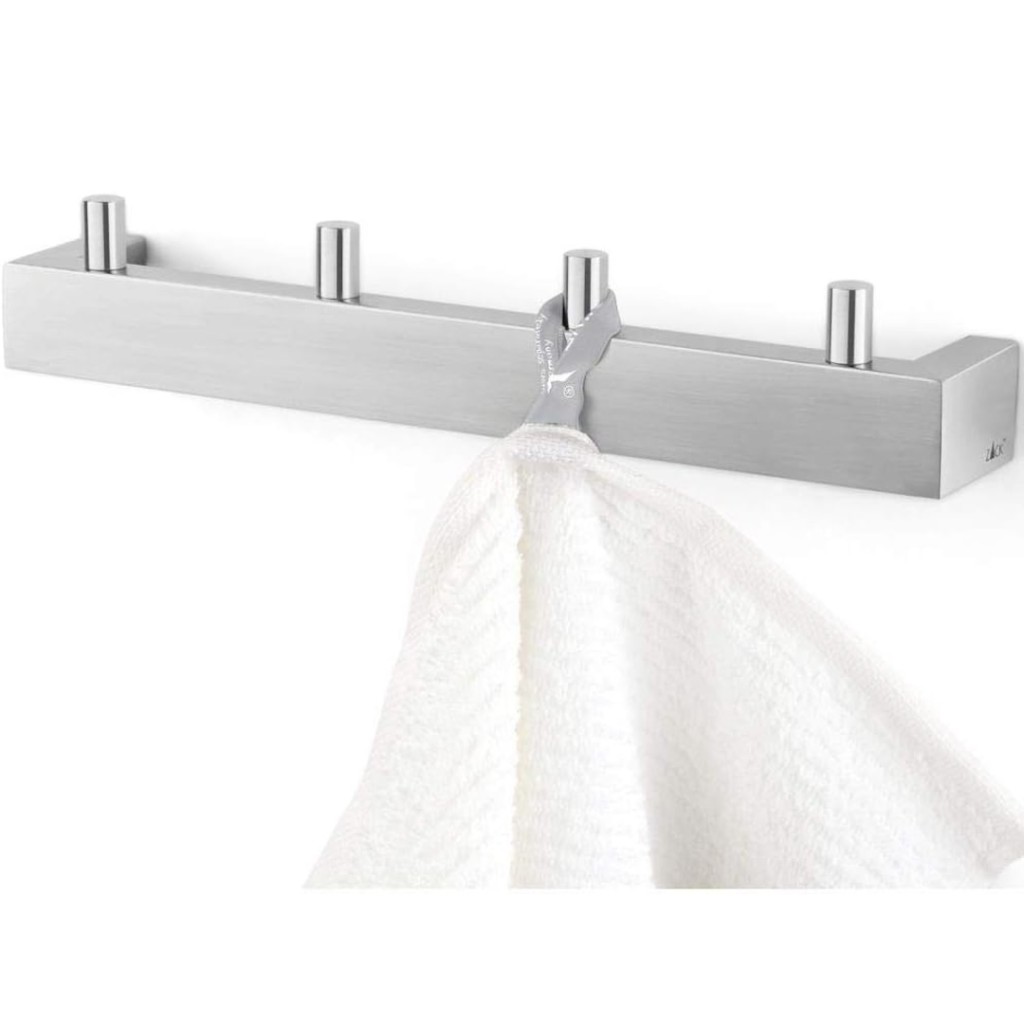 Zack Linea Towel Hook Rail Wall Mounted 40035 40389
