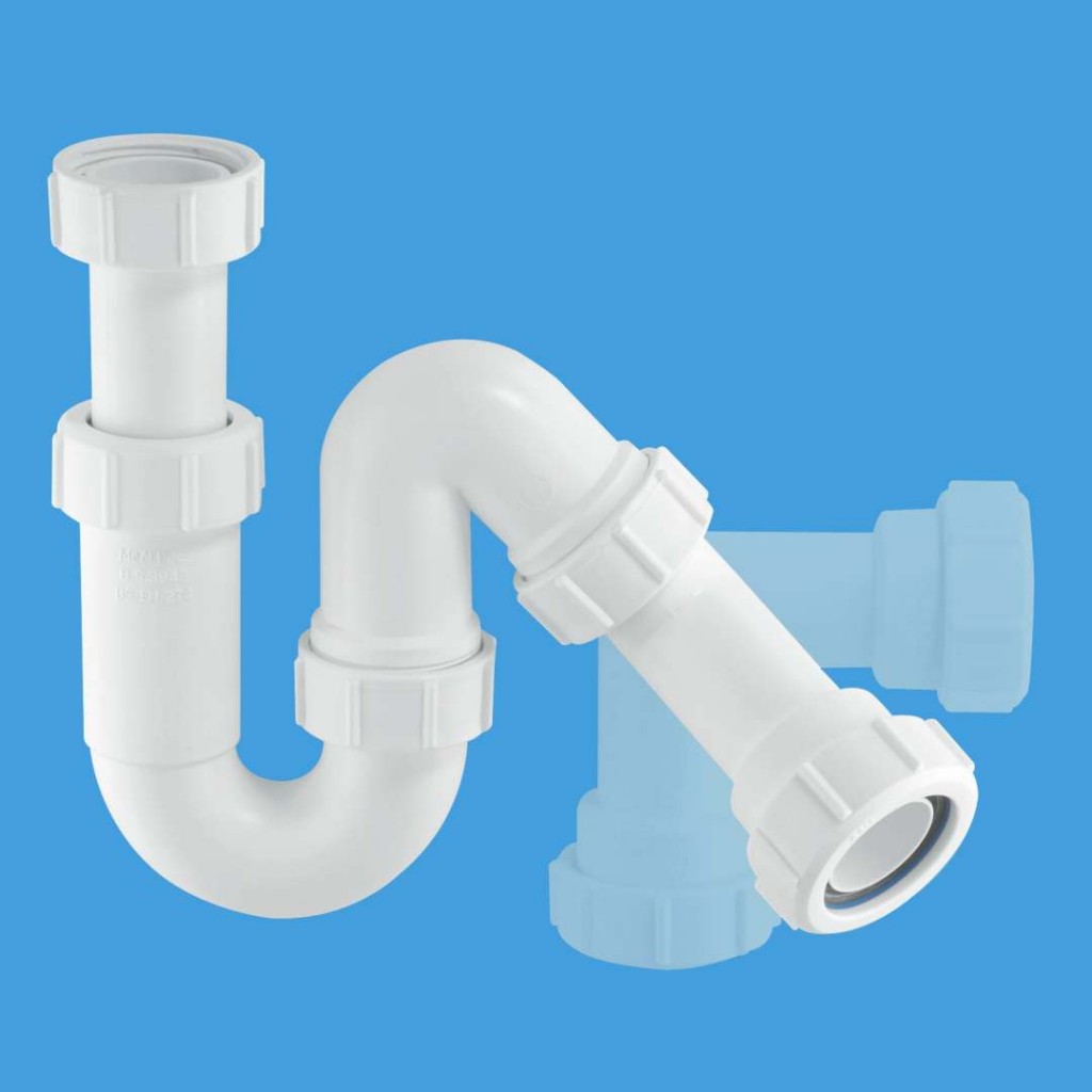 McAlpine All One Tubular Trap With 75mm Water Seal SP10114 Baker and