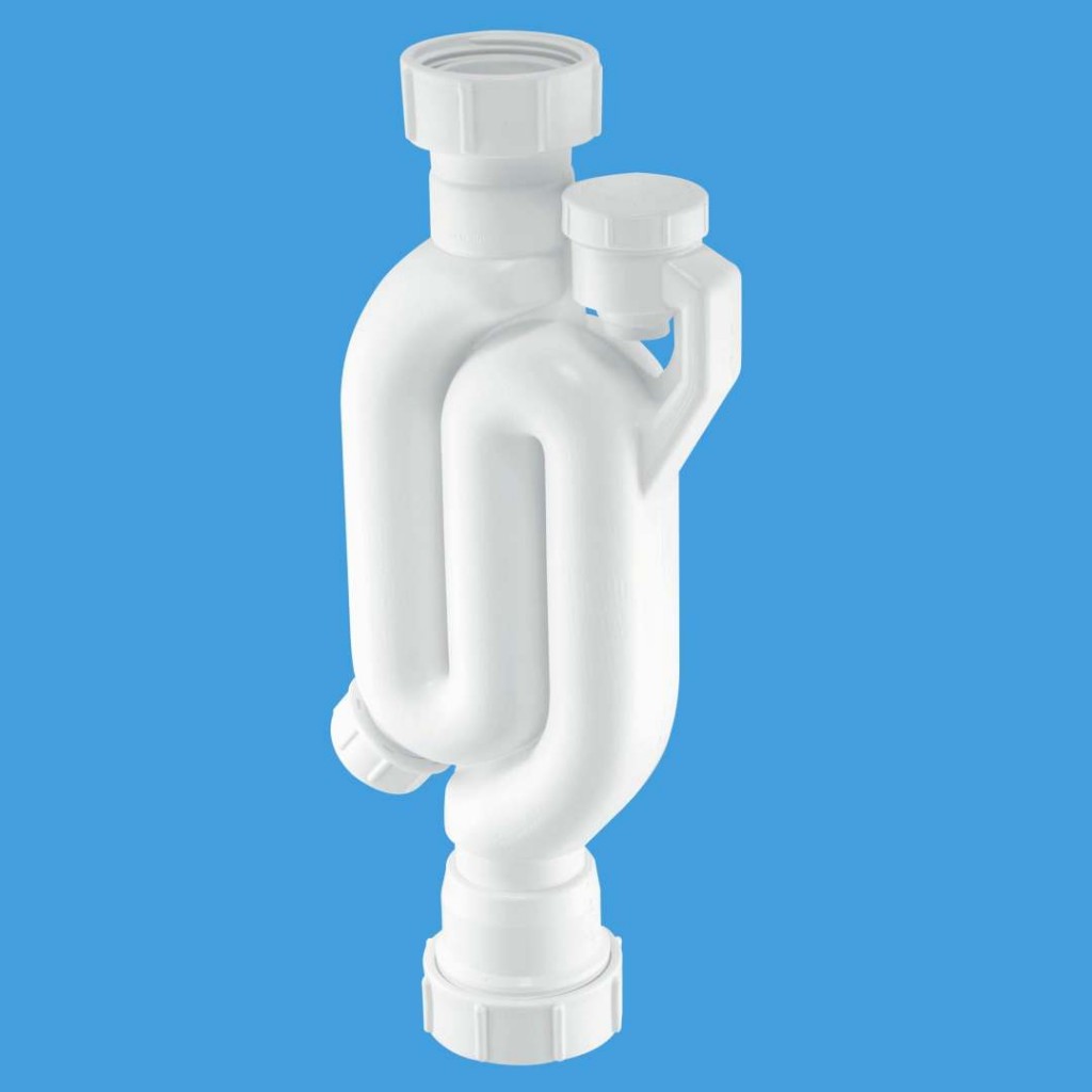 McAlpine Straight Through Anti Syphon (Silentrap) Tubular Trap With One