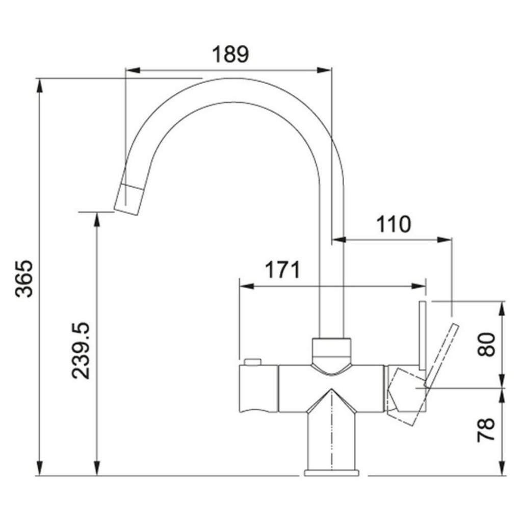 X Franke Minerva Original 3 in 1 Instant Boiling Water Tap Chrome