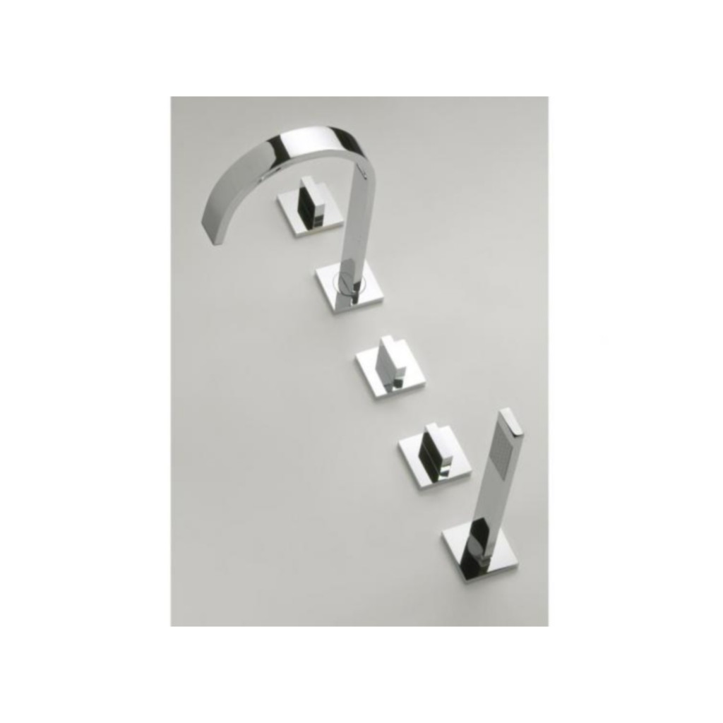 Vado Geo 5 Hole Bath Shower Mixer GEO-135-3/4-C/P