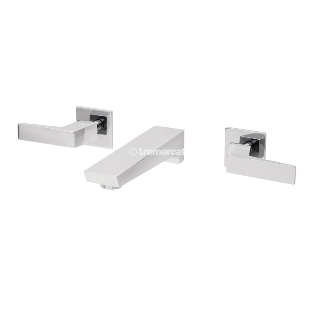 Tre Mercati Wilde 3 Hole Wall Mounted Basin Mixer 47091