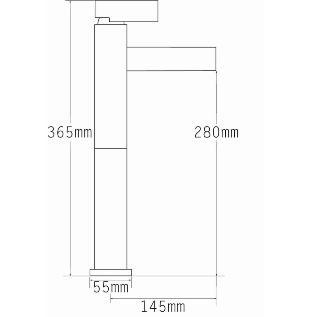 Tre Mercati Cabana Extended Mono Basin Mixer With Click Clack Waste 22560