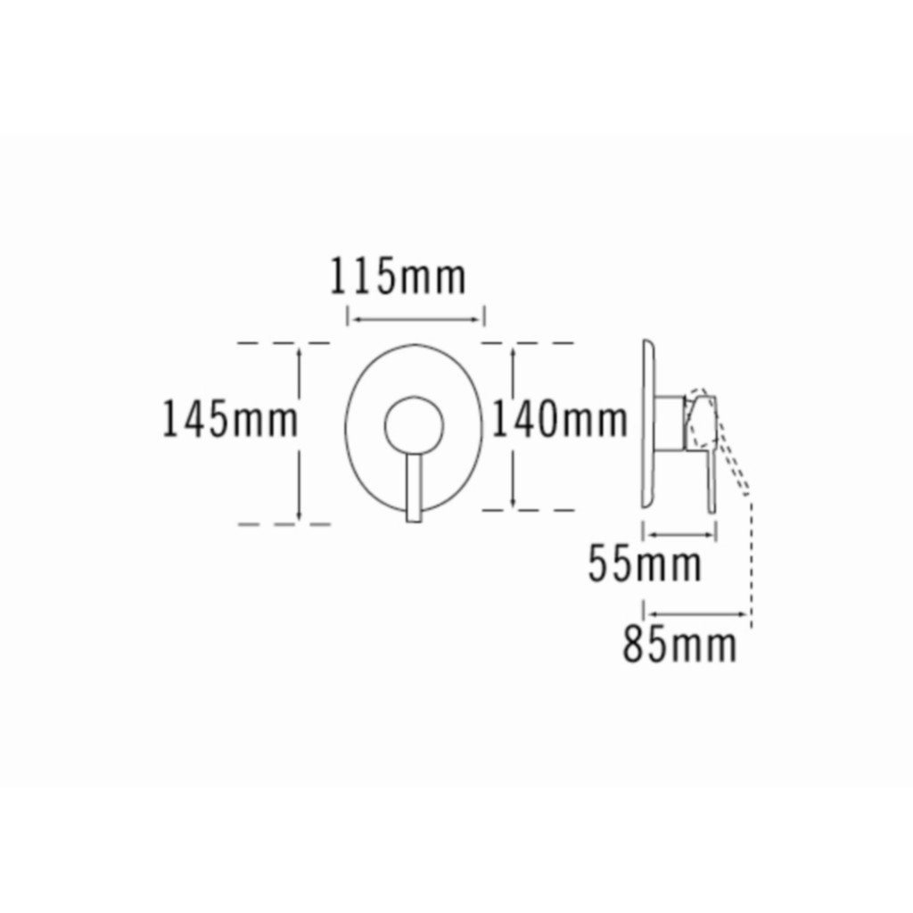 Tre Mercati Bella Concealed Manual Shower Valve 42090