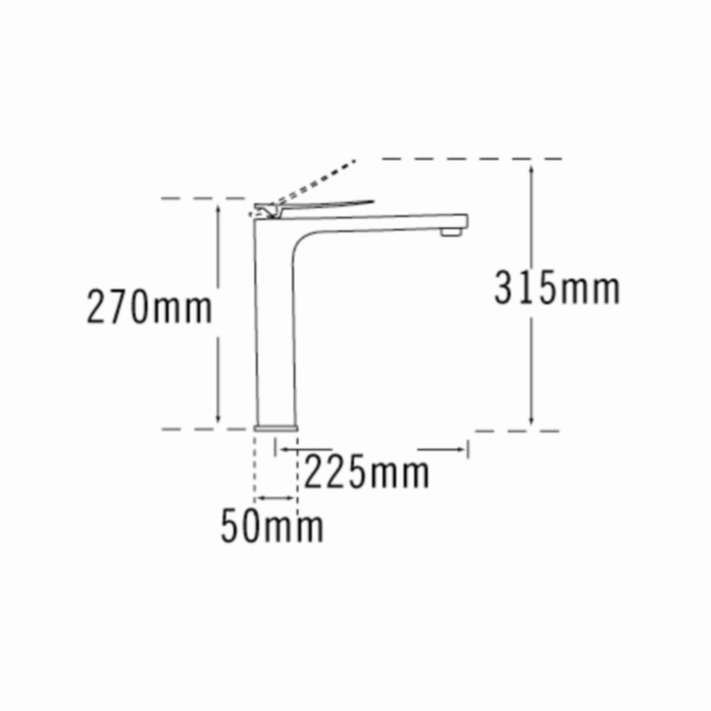 Tre Mercati Dance Extended Mono Basin Mixer 25875
