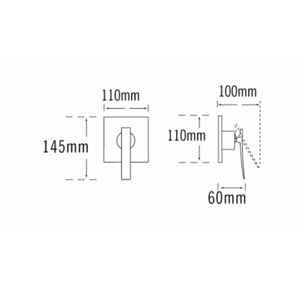 Tre Mercati Dance Concealed Manual Shower Valve 25890
