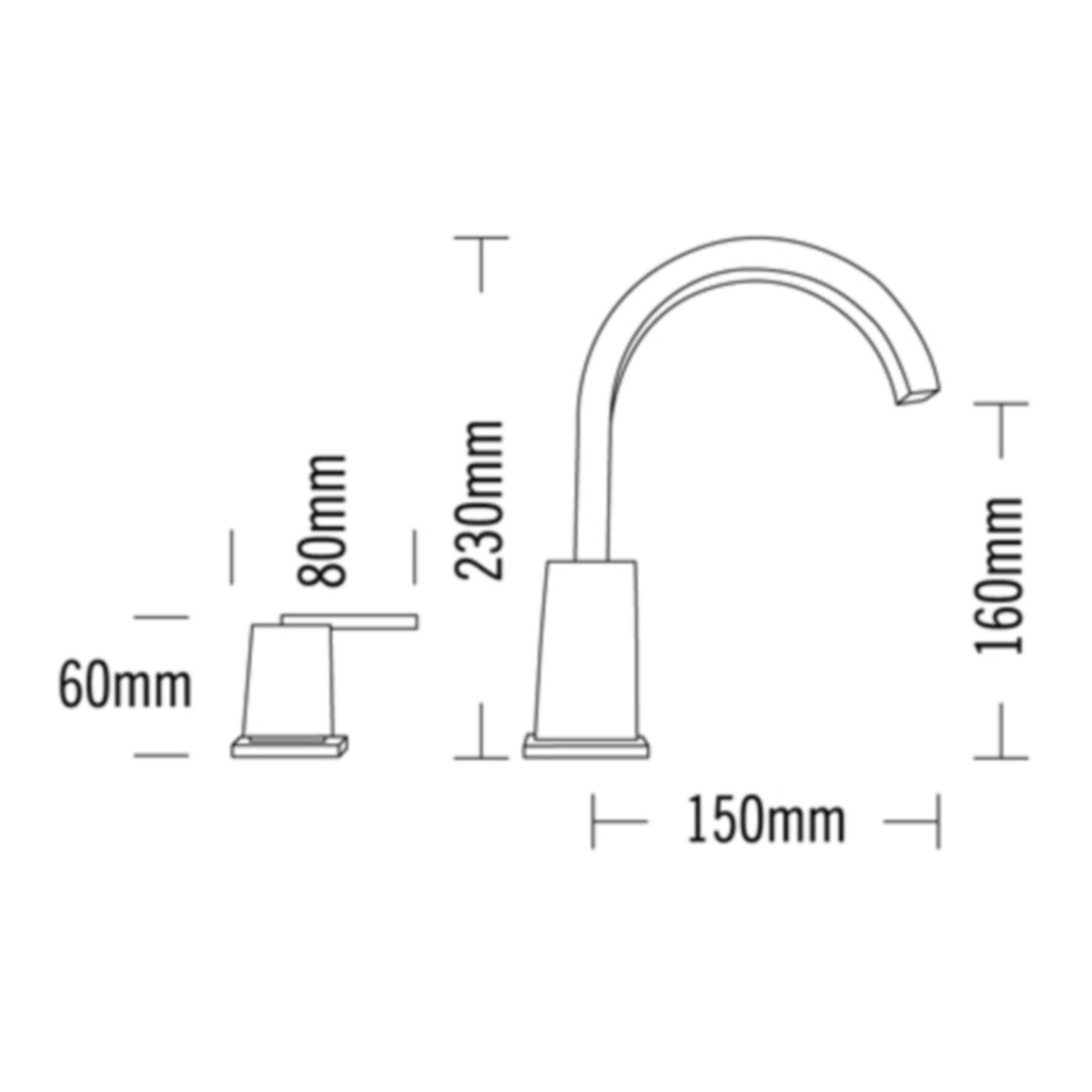 Tre Mercati Mr Darcy 3 Hole Bath Filler 53040