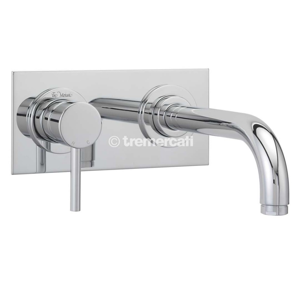 Tre Mercati Milan 2 Hole Wall Mounted Basin Mixer 63090