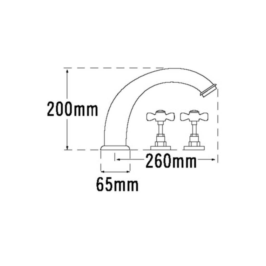 Tre Mercati Imperial 3 Hole Bath Filler 1084