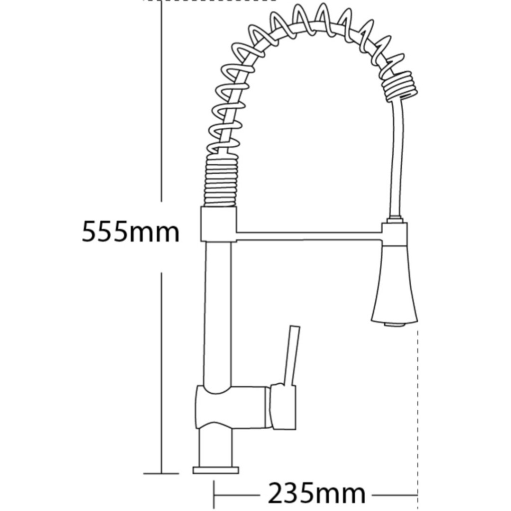 Tre Mercati Boi-ing Mono Sink Mixer With Flexible Spray 90020