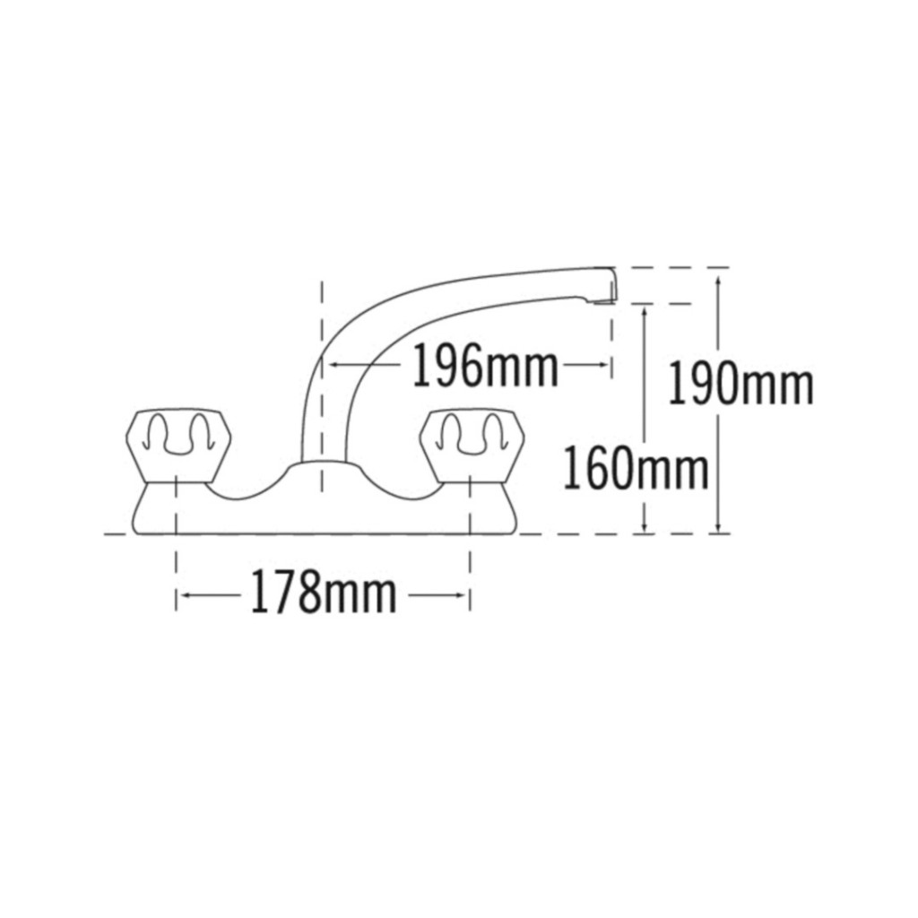 Tre Mercati Special Economy Dual Flow Deck Sink Mixer 413