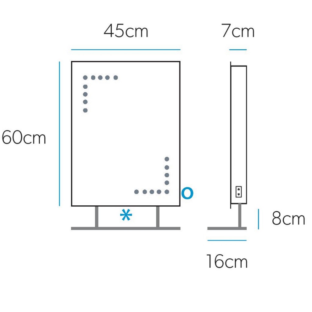 X HiB Celeste LED Mirror Art No. 73105400 Alternative