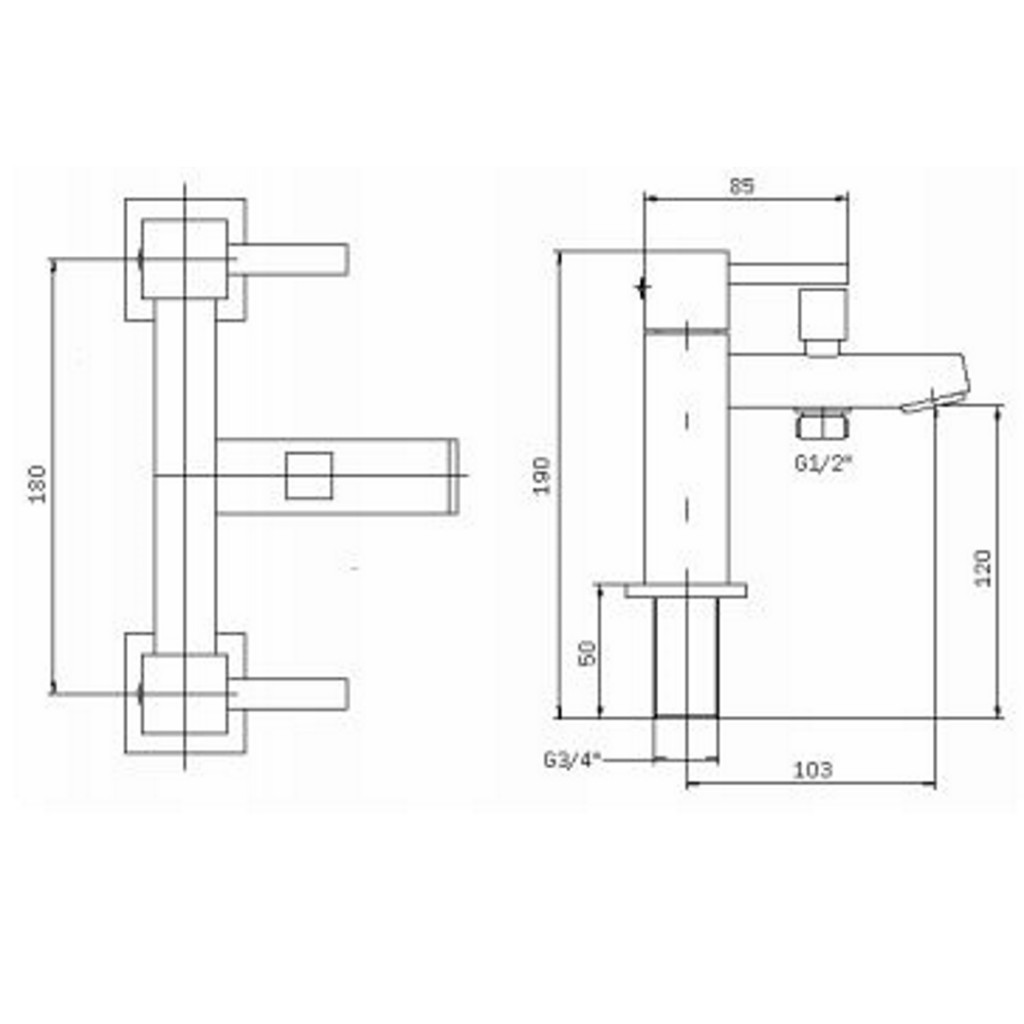 Siadaw Forton Bath Shower Mixer and Kit 100695
