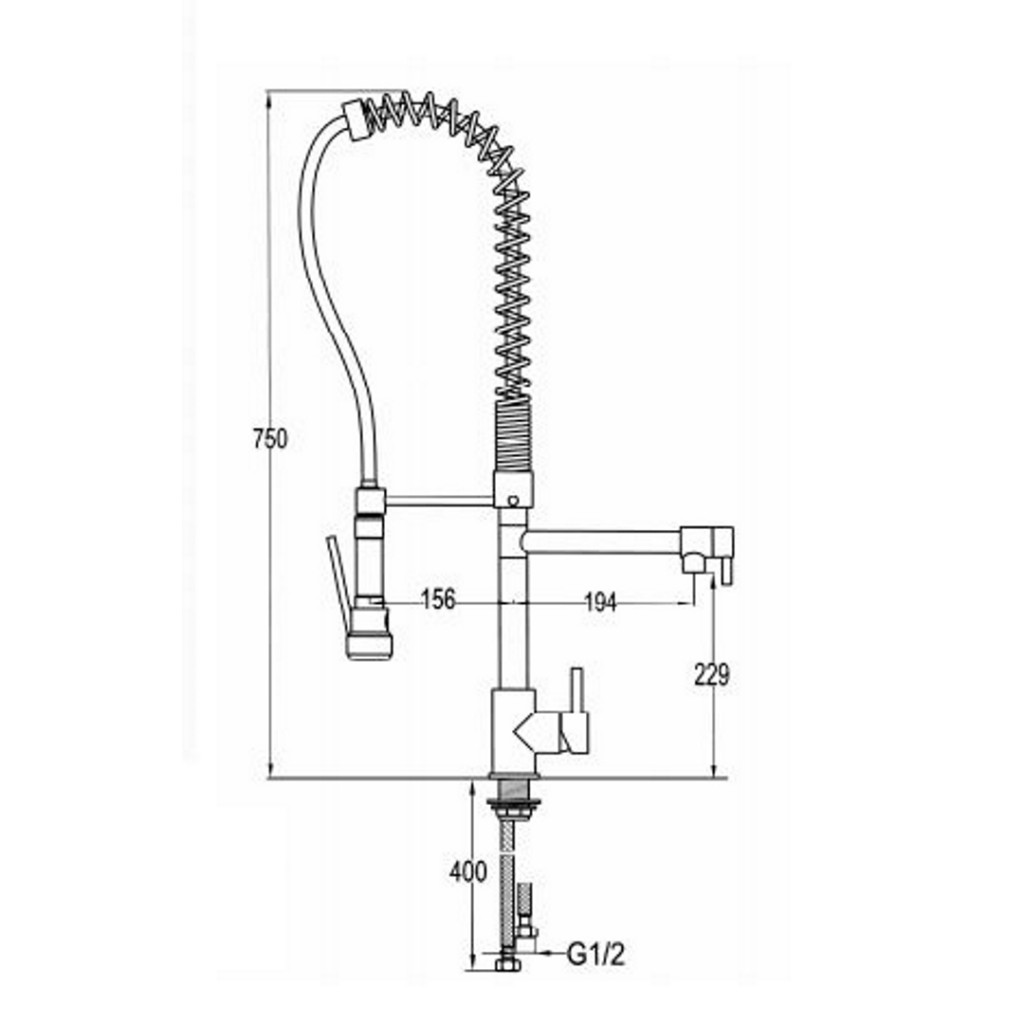 Siadaw Le Grande Sink Mixer Spray Wash 100533
